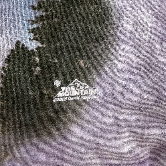 Vintage The Mountain Bald Eagle Graphic Tee in Purple Mens Size Small - Picture 4 of 6